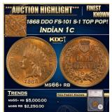 *Highlight* 1868 DDO Indian Cent FS-101 S-1 TOP PO