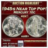 *Highlight* 1945-s Mercury Dime Near Top Pop! 10c
