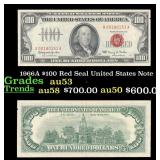 1966A $100 Red Seal United States Note Grades Sele