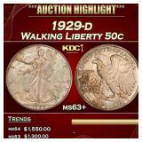 *Highlight* 1929-d Walking Liberty Half Dollar 50c