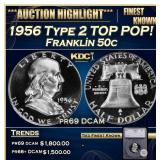 *Highlight* 1956 Type 2 Proof Franklin Half Dollar