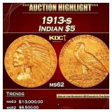 *Highlight* 1913-s Gold Indian Half Eagle $5 Selec
