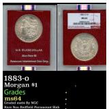 1883-o Morgan Dollar $1 ms65 Paramount