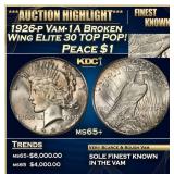 *Highlight* 1926-p Peace Dollar Vam-1A Broken Wing