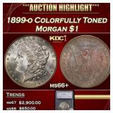 *Highlight* 1899-o Morgan Dollar Colorfully Toned