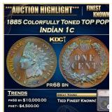 *Highlight* 1885 Proof Indian Cent Colorfully Tone