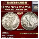*Highlight* 1917-p Walking Liberty Half Dollar Nea