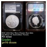 NGC NGC 2016 Star Wars Classic Han Solo 1oz Silver