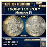 *Highlight* 1886-p Morgan Dollar TOP POP! $1 ms68+