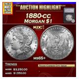 *Highlight* 1880-cc Morgan Dollar $1 ms65+ SEGS (f