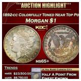 *Highlight* 1892-cc Morgan Dollar Colorfully Toned