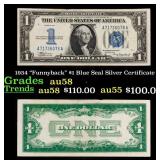 1934 "Funnyback" $1 Blue Seal Silver Certificate G