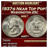 *Highlight* 1937-s Washington Quarter Near Top Pop