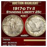 *Highlight* 1917-d Ty II Standing Liberty Quarter