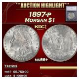 *Highlight* 1897-p Morgan Dollar $1 ms66+ SEGS (fc