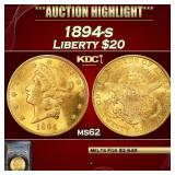 *Highlight* PCGS 1894-s Gold Liberty Double Eagle