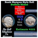 Buffalo Nickel Shotgun Roll in Old Bank Style 