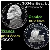 2004-s Keel Boat Proof Jefferson Nickel 5c GEM++ P