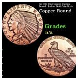 1oz .999 Fine Copper Bullion Round - Indian Gold C