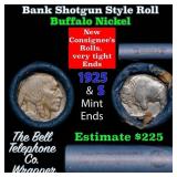 Buffalo Nickel Shotgun Roll in Old Bank Style 