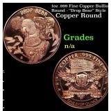 1oz .999 Fine Copper Bullion Round - "Drop Bear" S