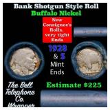 Buffalo Nickel Shotgun Roll in Old Bank Style 