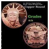 1oz .999 Fine Copper Bullion Round - Statue of Lib