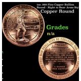 1oz .999 Fine Copper Bullion Round - Right to Bear