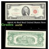 1963A $2 Red Seal United States Note Grades Choice