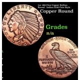 1oz .999 Fine Copper Bullion Round - Indian Gold C