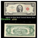 1963A $2 Red Seal United States Note Grades xf+