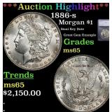 ***Major Highlight*** 1886-s Morgan Dollar $1 ms65