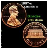 1997-s Proof Lincoln Cent 1c Grades GEM++ Proof De