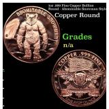 1oz .999 Fine Copper Bullion Round - Abominable Sn