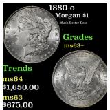 1880-o Morgan Dollar $1 ms63+ SEGS