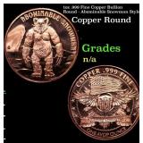1oz .999 Fine Copper Bullion Round - Abominable Sn