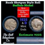 Buffalo Nickel Shotgun Roll in Old Bank Style 
