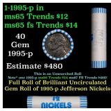 BU Shotgun Jefferson 5c roll, 1995-p 40 pcs Brandt