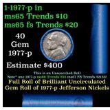 BU Shotgun Jefferson 5c roll, 1977-p 40 pcs Bell T