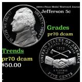2004-s Peace Medal Proof Jefferson Nickel Westward