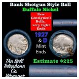Buffalo Nickel Shotgun Roll in Old Bank Style 