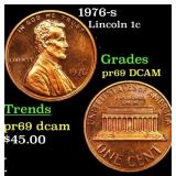 1976-s Proof Lincoln Cent 1c Grades GEM++ Proof De