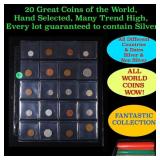 20 Great Coins of the World, hand selected, many t