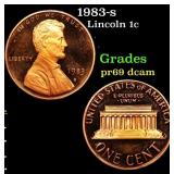 1983-s Proof Lincoln Cent 1c Grades GEM++ Proof De
