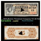 1943 Boston Terminal Company $17.50 Note Grades Ch