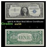 1957A $1 Blue Seal Silver Certificate Grades Choic