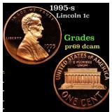 1995-s Proof Lincoln Cent 1c Grades GEM++ Proof De