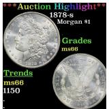 ***Major Highlight*** 1878-s Morgan Dollar $1 ms66