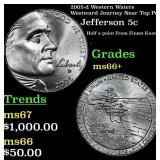 2005-d Western Waters Jefferson Nickel Westward Jo