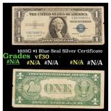 1935G $1 Blue Seal Silver Certificate Grades vf++